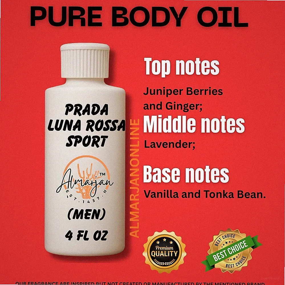 4 oz Compare Parada Sport Cologne Body Oil Fragrance for Men