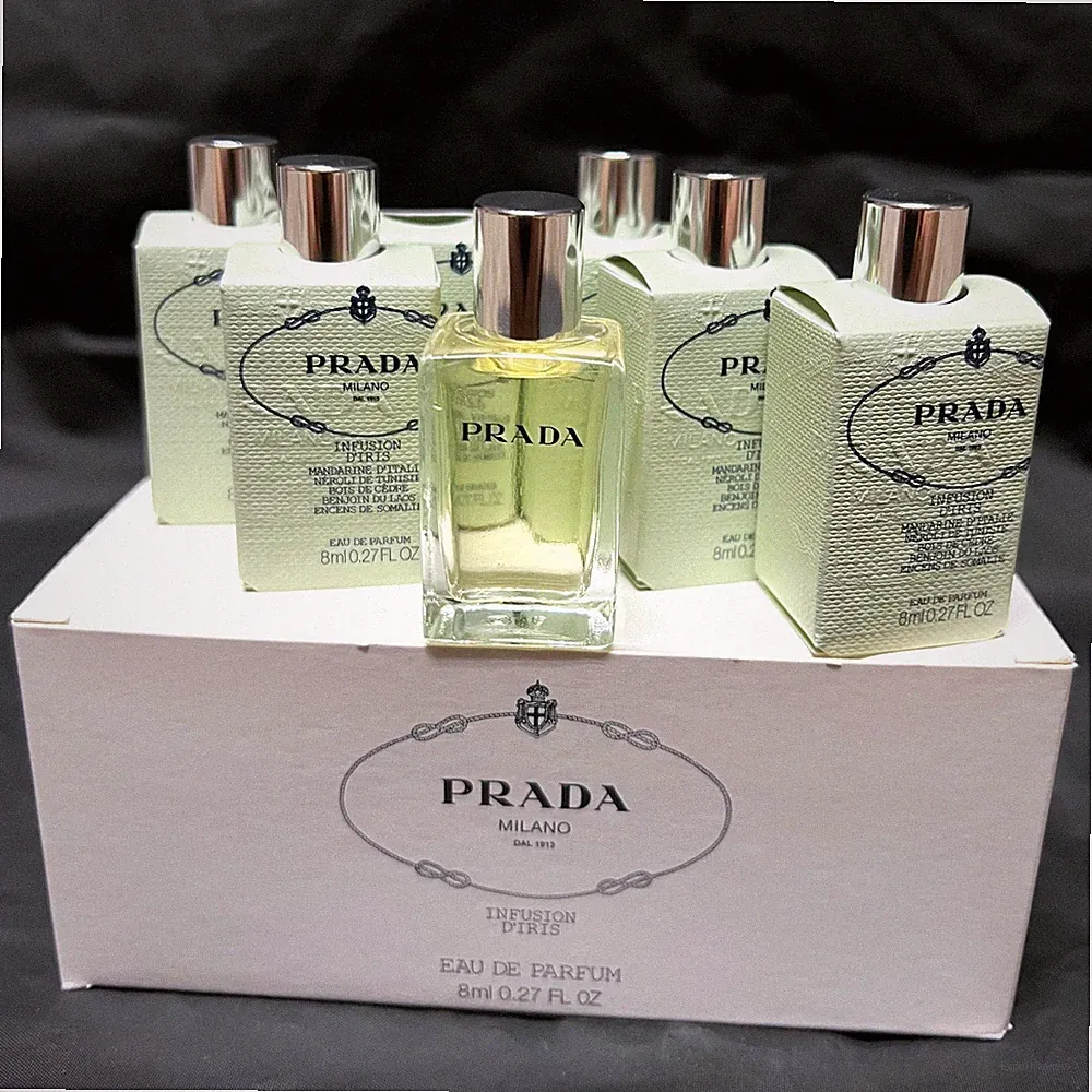 NEW *LOT of x6* - Prada INFUSION D'IRIS Parfum EDP 8ml / 0.27oz Travel Perfumes