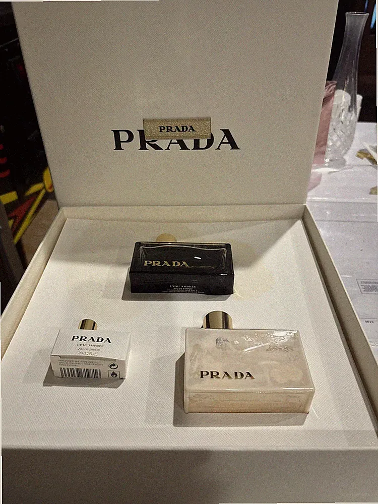Prada L'Eau Ambree Prada Women Gift Set - 1.7 oz. EDP Perfume Spray + BL NIB