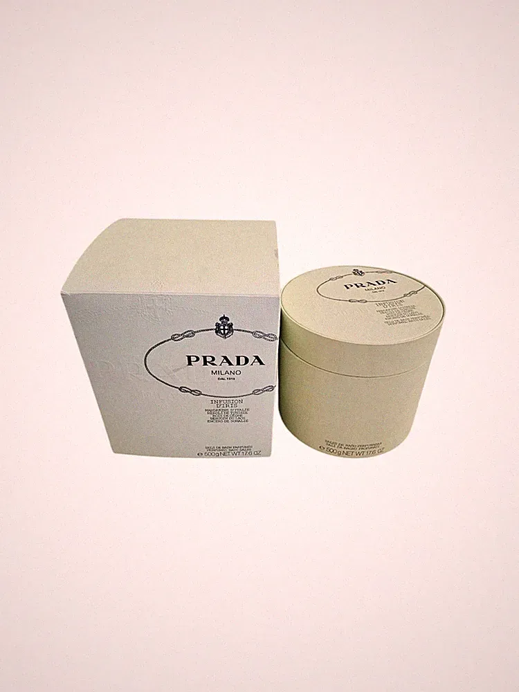 Prada Milano Infusion D'Iris Perfumed Bath Salts 17.6 Oz /500g New
