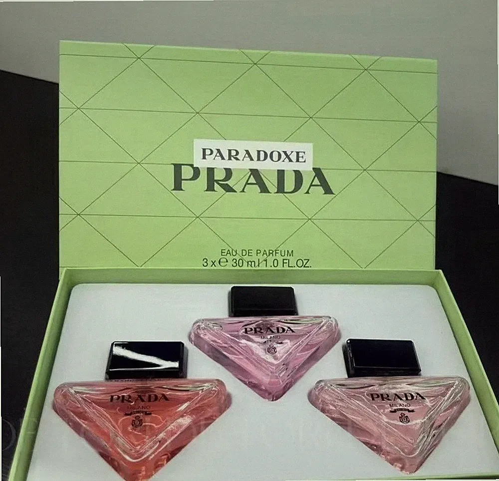 PRADA Paradoxe Perfume Women Gift Set 3 x E 30 ML New